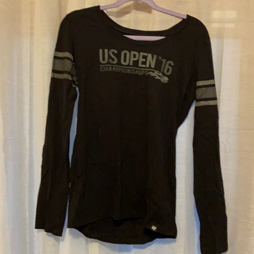 Large US OPEN 2016 black long sleeve shirt